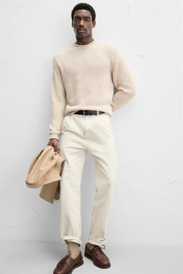 RUSTIC TEXTURED KNIT SWEATER - Zara фото 7