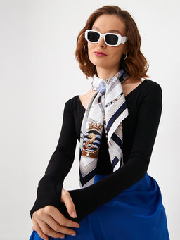 Большой, мягкий, тонкий и очень нежный двусторонний платок с рисунком. - Tantino фото 7