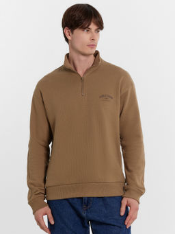 Толстовка мужская бежевая с печатью сепия +печать 121916 - Mark formelle фото 2