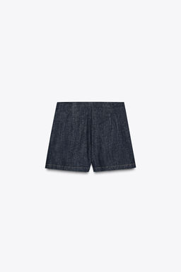 Z1975 DENIM SKORT WITH CROSSOVER BUTTONS - Zara фото 8