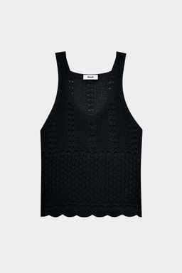 Топ ажурной вязки с V-образным вырезом - Mollis фото 5