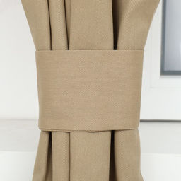 Шторы для кухни с подхватами Этель Kitchen, бежевый, 150×180 см, комплект - 2 шт.