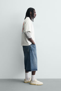 CAMISETA ESTAMPADOS BORDADOS COMBINADOS / Blanco roto - Zara фото 4