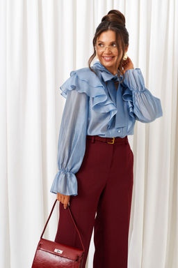 Костюм Beautiful Free 6441 марсала+голубой