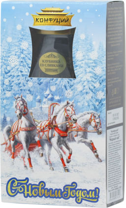 Конфуций. Новый год. Набор Чайная пара. Модный чай 100 гр. карт.упаковка