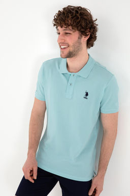 Erkek Slim Fit Polo Yaka A__k Mavi Basic Ti__rt Sepette S_rpriz _ndirim - U.s. polo assn фото 3