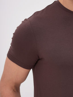 Футболка мужская короткий рукав GREG G145-V-70265 (кофейный)  фото 8