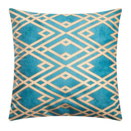 Наволочка декоративная Этель Изумруд 40х40 см, велюр, 100% п/э