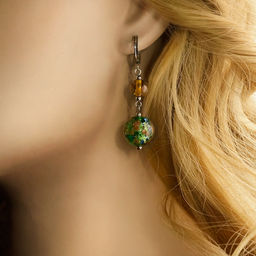 Серьги из муранского стекла MAGIC FOREST LS2059 - Vloes фото 4