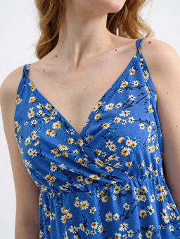 Сарафан Оптима Сиеста хлопок синий фото 30