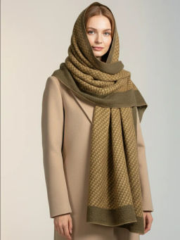 в составе шерсть мягкий двусторонний палантин - Tantino фото 11