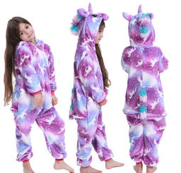 Пижама кигуруми пурпурный Единорог (детская)