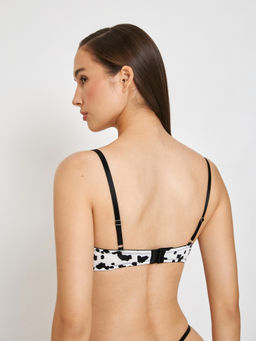 31204111288 Бюстгальтер T-Shirt Demi жен. Cruella белый принт - Infinity Lingerie фото 5