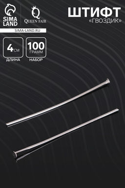 Штифт «Гвоздик» СМ-1103-3, 4 см, 100 г, цвет серебро