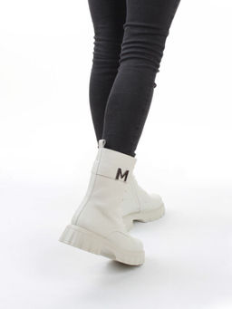 04-PAX27-2Z MILK Ботинки зимние женские (натуральная кожа, 100% шерсть)