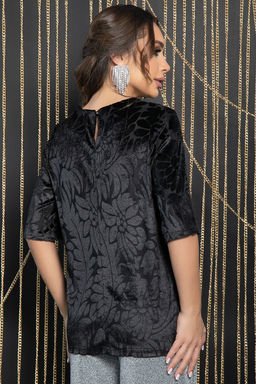 Блуза Твоя стихия (черная) Б11656 - Lt collection фото 2