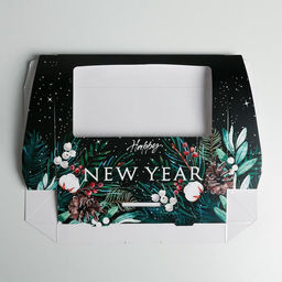 Цена за 5 шт. Коробка складная новогодняя Happy Ney Year, 20 х 12 х 4 см - Дарите счастье фото 4