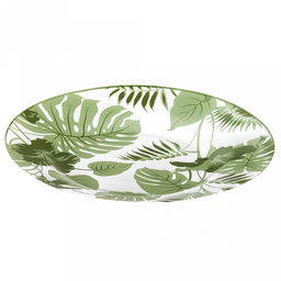 Джангл (Jungle) Тарелка мелкая стеклянная д260мм, h2см, зеленый, Pasabahce (Россия) - Домашняя мода фото 5