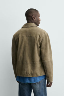 LEATHER JACKET WITH POCKETS - Zara фото 11