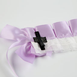 Карнавальная повязка Лолита цвет сиреневый с белым кружевом - Simaland фото 4