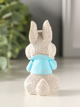 Фигурка гипс Кролик с морковкой, 7?5?4 см, серый
