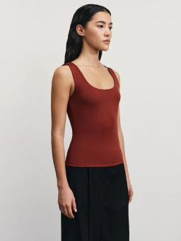 Базовый топ с широкими бретелями / Zarina  фото 4