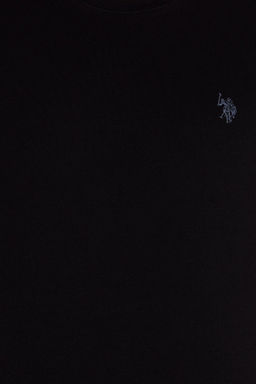 U. S. Polo Assn Мужская черная базовая футболка с круглым вырезом - U.s. polo assn фото 12