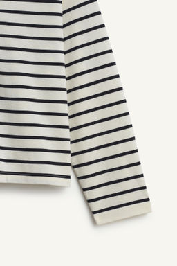 STRPPD TSHRT CRDS / Blanco / Marino - Zara фото 9