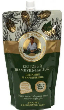 "РБА на СОКАХ" ( ДойПак-500мл ) Шампунь-Настой д/в Питание и Укрепл., Кедровый.12