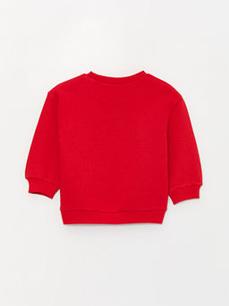Bisiklet Yaka Bask?l? K?z Bebek Sweatshirt - Waikiki фото 3