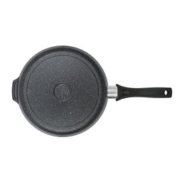 ЛА_АП_GRANIT (black) Сковорода глубокая 260мм с ручкой, , арт. сггч260а
