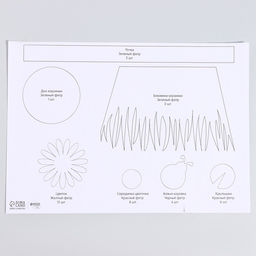 Набор для создания корзинки из фетра на пасху Божьи Коровки