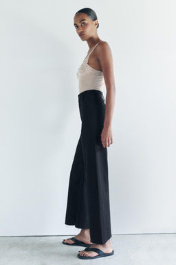 ZW COLLECTION HIGH-WAIST WIDE-LEG JEANS - Zara фото 4