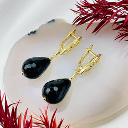 Серьги из черного Агата - Радуга самоцветов фото 2