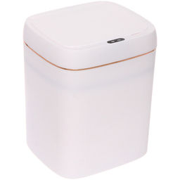 Контейнер для мусора"Smart"11л белый сенсорная крышка работает от батареек LR6 W8616C