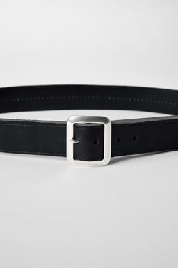 LEATHER STUDDED BELT BOBBY GILLESPIE X ZARA