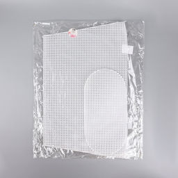 Канва-основа для вышивания корзины, пластиковая, 47,5 × 29,5 × 38,5 см, 30 × 15 см, цвет белый