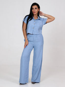 ЖК-Камила ЖЕНСКИЙ КОСТЮМ (Голубой) - А-дина фото 2