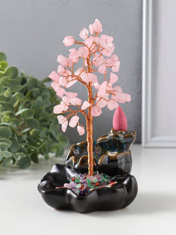 Подставка под благовония "Карпы в фонтане у дерева" 60 камней 7,5х9,5х16 см