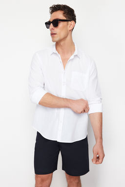 TRENDYOL MAN Lacivert Regular Fit %100 Pamuklu Gomlek TMNSS24GO00063 - Trendyolmilla фото 2