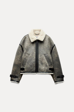 DOUBLE-FACED JACKET WITH TABS - Zara фото 4