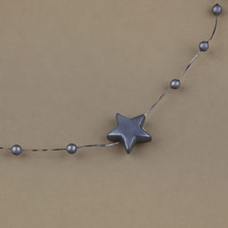 Бусины на леске, «Звёзды», 3/14 мм, 9±0.5 м, серые