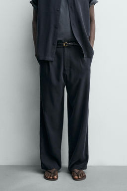PANTAL?N FLUIDO RELAXED FIT / Gris azul - Zara фото 2