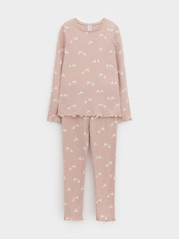 К 1618/розово-бежевый 1506 Н065 пижама для дев