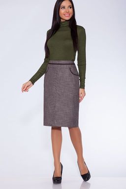 юбка прямого силуэта, зауженная к низу - Трика фото 2