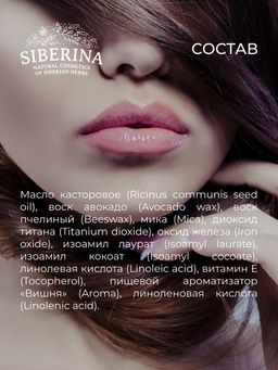 Блеск для губ 06 Тёмный нюд SIBERINA