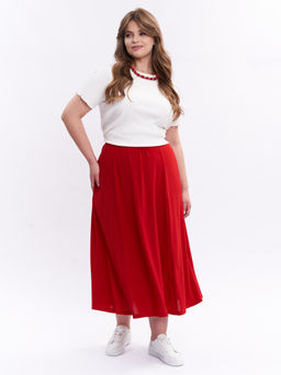 Юбка клёш UB17403RED25