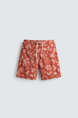BA?ADOR LARGO ESTAMPADO FLORAL / Rojo claro - Zara фото 7