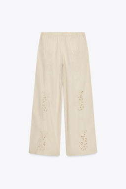 EMBROIDERED PYJAMA TROUSERS - Zara фото 10