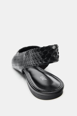 POINTED LEATHER BALLET FLATS - Zara фото 6